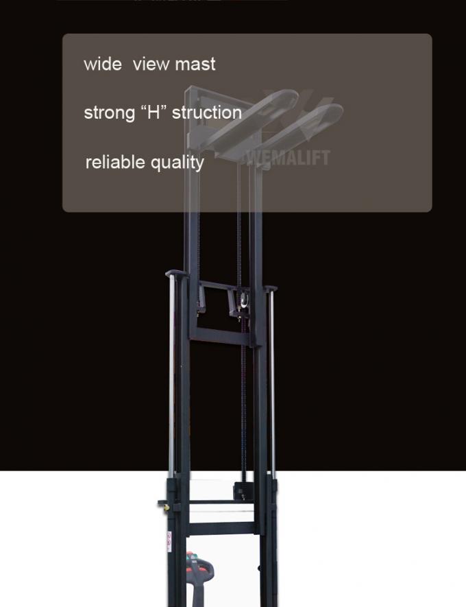Apilador eléctrico del levantador de Wemalift 1500kg con buena calidad